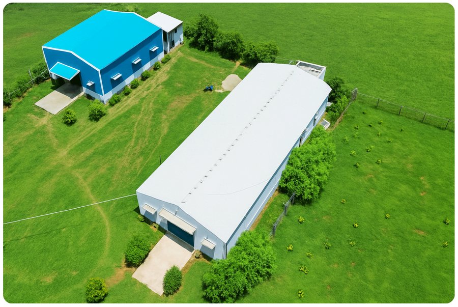 Aerial view of the Asmi International manufacturing facility in Tuticorin, Tamil Nadu